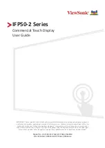 Preview for 1 page of ViewSonic IFP50-2 Series User Manual