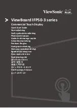 Preview for 1 page of ViewSonic IFP50-3 Series Quick Start Manual