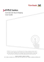 Предварительный просмотр 1 страницы ViewSonic IFP52 Series User Manual