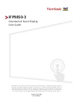 Preview for 1 page of ViewSonic IFP9850-4 User Manual