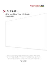 ViewSonic LD163-181 User Manual preview