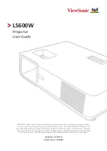 ViewSonic LS600W User Manual предпросмотр