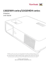 Предварительный просмотр 1 страницы ViewSonic LS610HDH Series User Manual