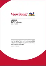 ViewSonic LS620X User Manual предпросмотр