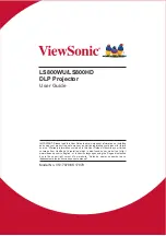 ViewSonic LS800HD User Manual preview