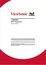 Предварительный просмотр 1 страницы ViewSonic LS900WU User Manual