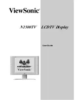 ViewSonic N1500TV - 15" LCD TV User Manual предпросмотр