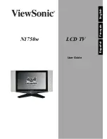 Предварительный просмотр 1 страницы ViewSonic N1750W User Manual