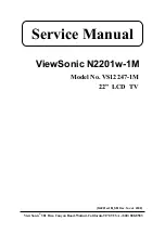 Preview for 1 page of ViewSonic N2201w-1M Service Manual