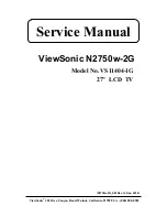 Предварительный просмотр 1 страницы ViewSonic N2750w-2G Service Manual