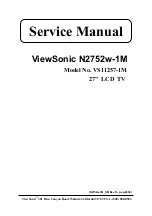 ViewSonic N2752w-1M Service Manual preview