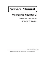 ViewSonic N3250w-G Service Manual preview