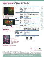 Preview for 2 page of ViewSonic N4050W Specifications