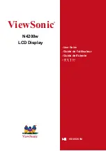 Preview for 1 page of ViewSonic N4200W - NextVision - 42" LCD Flat Panel Display User Manual