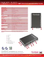 Preview for 2 page of ViewSonic NMP-560 Specifications