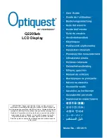 Предварительный просмотр 1 страницы ViewSonic OPTIQUEST Q2205WB User Manual