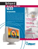 Предварительный просмотр 1 страницы ViewSonic Optiquest Q55 Specifications