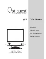 Preview for 1 page of ViewSonic Optiquest Q55 User Manual