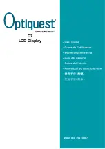 Preview for 1 page of ViewSonic Optiquest Q7 VS10807 User Manual