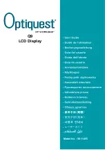 Preview for 1 page of ViewSonic Optiquest Q9 User Manual