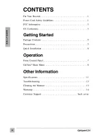 Preview for 5 page of ViewSonic Optiquest Z50 User Manual