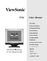 ViewSonic P70f User Manual preview