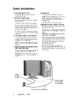 Preview for 5 page of ViewSonic P70f User Manual