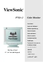 Preview for 1 page of ViewSonic P75f+-2 User Manual