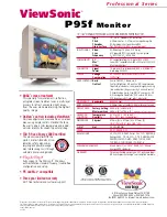 Preview for 2 page of ViewSonic P95f - 19" CRT Display Specifications