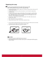 Preview for 2 page of ViewSonic PA505W Replacement Instructions