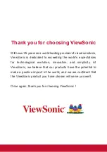 Preview for 2 page of ViewSonic PD0711 User Manual