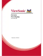 ViewSonic PD1010 User Manual preview