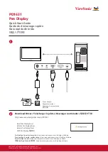 Preview for 1 page of ViewSonic PD1631 Quick Start Manual