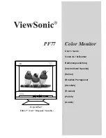 Preview for 1 page of ViewSonic PerfectFlat PF77 User Manual
