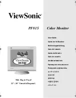 Предварительный просмотр 1 страницы ViewSonic PF815 User Manual