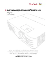 ViewSonic PG701WU User Manual предпросмотр