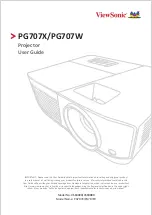 ViewSonic PG707W User Manual предпросмотр