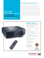 ViewSonic PJ1172 - XGA LCD Projector Specifications предпросмотр