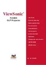 Предварительный просмотр 1 страницы ViewSonic PJ260D - XGA DLP Projector User Manual