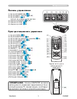 Предварительный просмотр 10 страницы ViewSonic PJ359w - WXGA LCD Projector (Russian) 