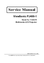 Предварительный просмотр 1 страницы ViewSonic PJ400-1 Service Manual