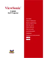 Предварительный просмотр 1 страницы ViewSonic PJ406D User Manual