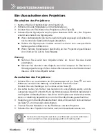 Preview for 21 page of ViewSonic PJ506D - SVGA DLP Projector (German) Bedienungsanleitung