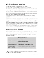 Preview for 5 page of ViewSonic PJ513D (Italian) Guida Dell'Utente