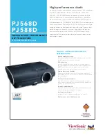 Предварительный просмотр 1 страницы ViewSonic PJ568D Specifications