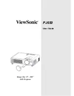 Preview for 1 page of ViewSonic PJ650 User Manual