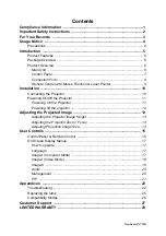 Preview for 2 page of ViewSonic PJ755D - 2600 Lumens DLP Projector User Manual