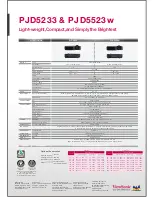 Preview for 2 page of ViewSonic PJD5 Series Brochure & Specs