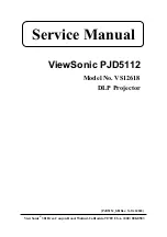 ViewSonic PJD5112 - s SVGA DLP Projector Service Manual предпросмотр