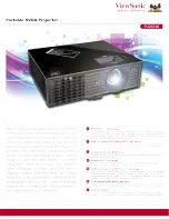 Предварительный просмотр 1 страницы ViewSonic PJD5126 Specifications